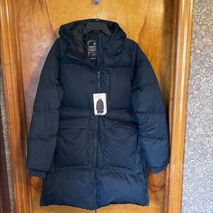 Mondetta Outdoor Project Mid Length Puffer Down Jacket Navy Blue Size Large